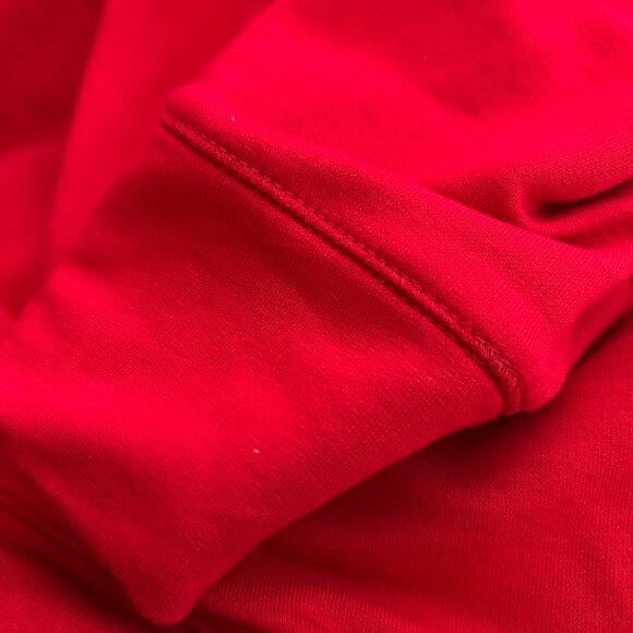 NWT Tommy Hilfiger Women's Red with Metallic Stripes V-Neck Sweatshirt M - Picture 11 of 14